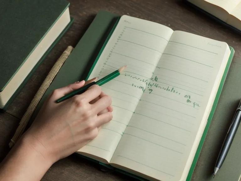 Primer plano de notas manuscritas sobre métricas operativas como OTIF en un cuaderno.