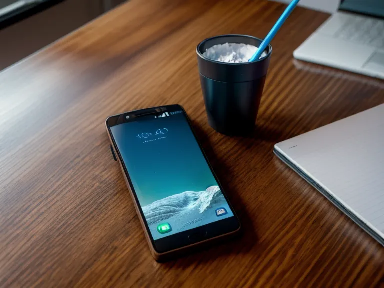Un teléfono inteligente y reportes de logística sobre una mesa de madera.