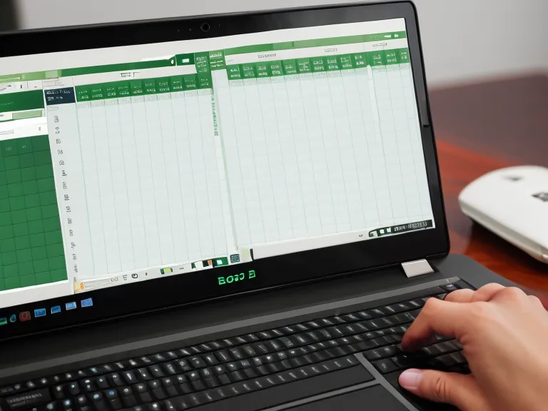 Planilla de inventario en la pantalla de un laptop con notificación de celular, símbolo del accountability en operaciones de retail con alta rotación