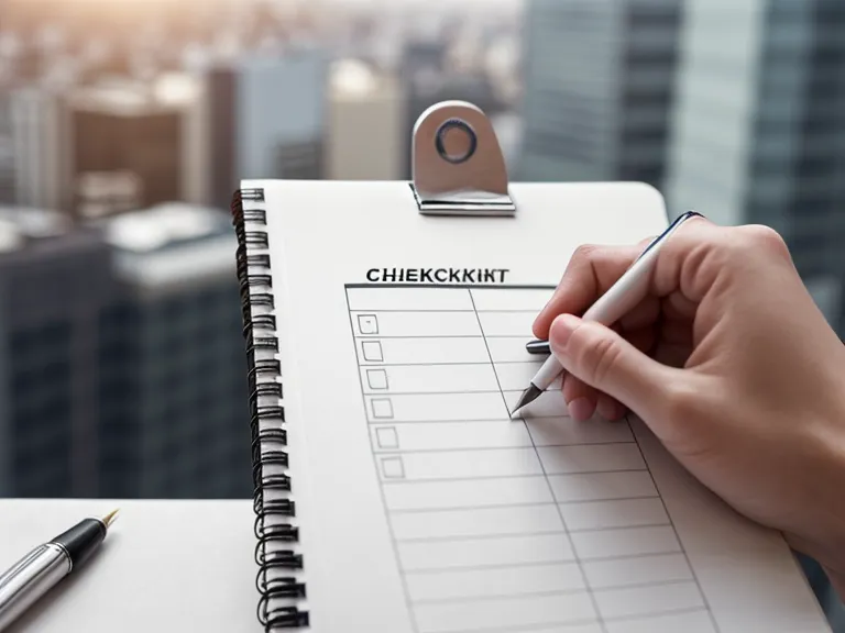 Primer plano de un jefe de área marcando una lista de tareas delegadas en su cuaderno, clave en la gestión de equipos