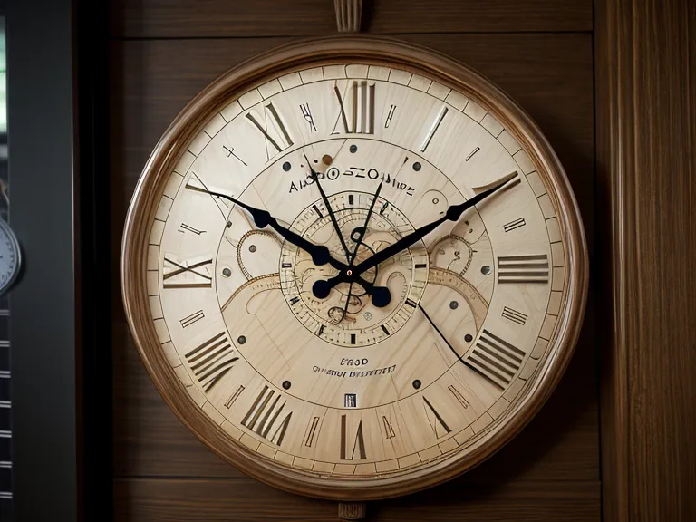 Reloj mostrando diferentes husos horarios en una oficina personal
