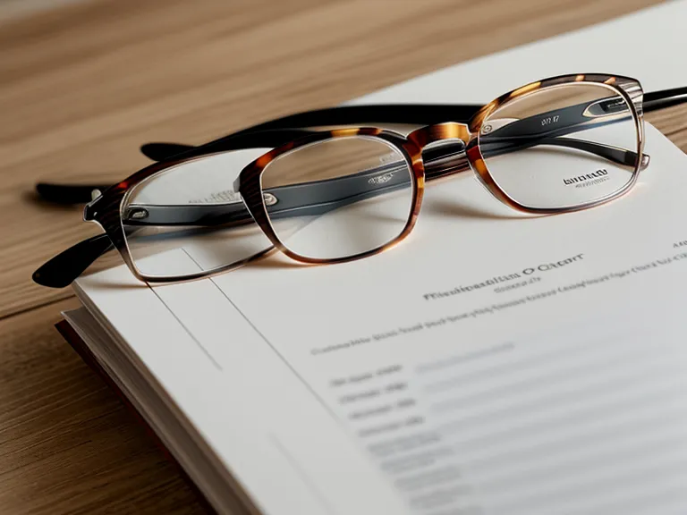 Lentes de lectura sobre un reporte de ventas impreso, parte de la comparación entre programas de liderazgo para retail