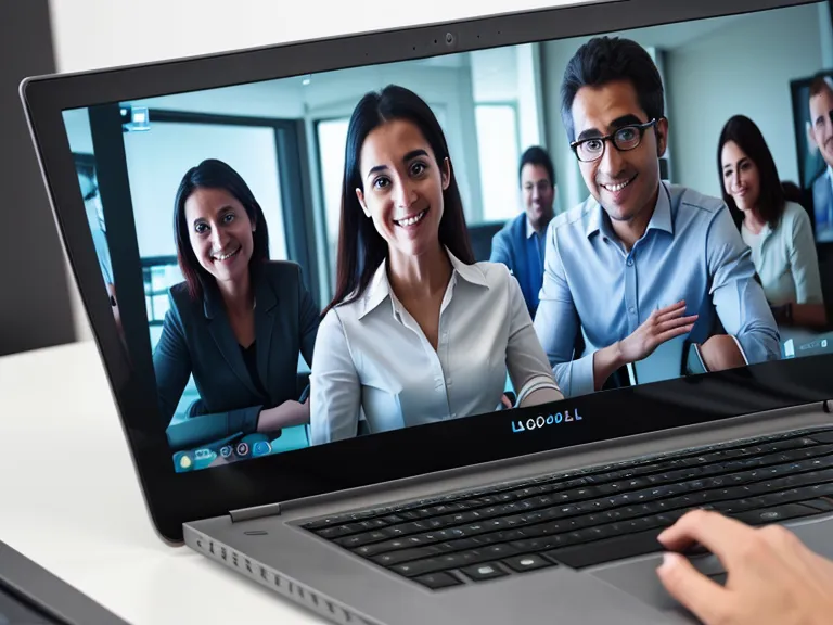 Reunión virtual de gestión de equipos en un programa de formación directiva para líderes técnicos
