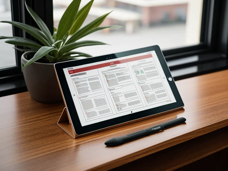 Tablet con curso de liderazgo junto a reportes de logística retail